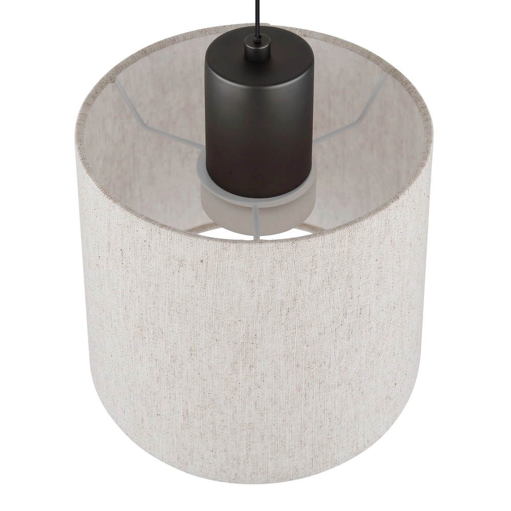 Gunmetal pendant lamp Thea 3-light straight Globo 9007371567034