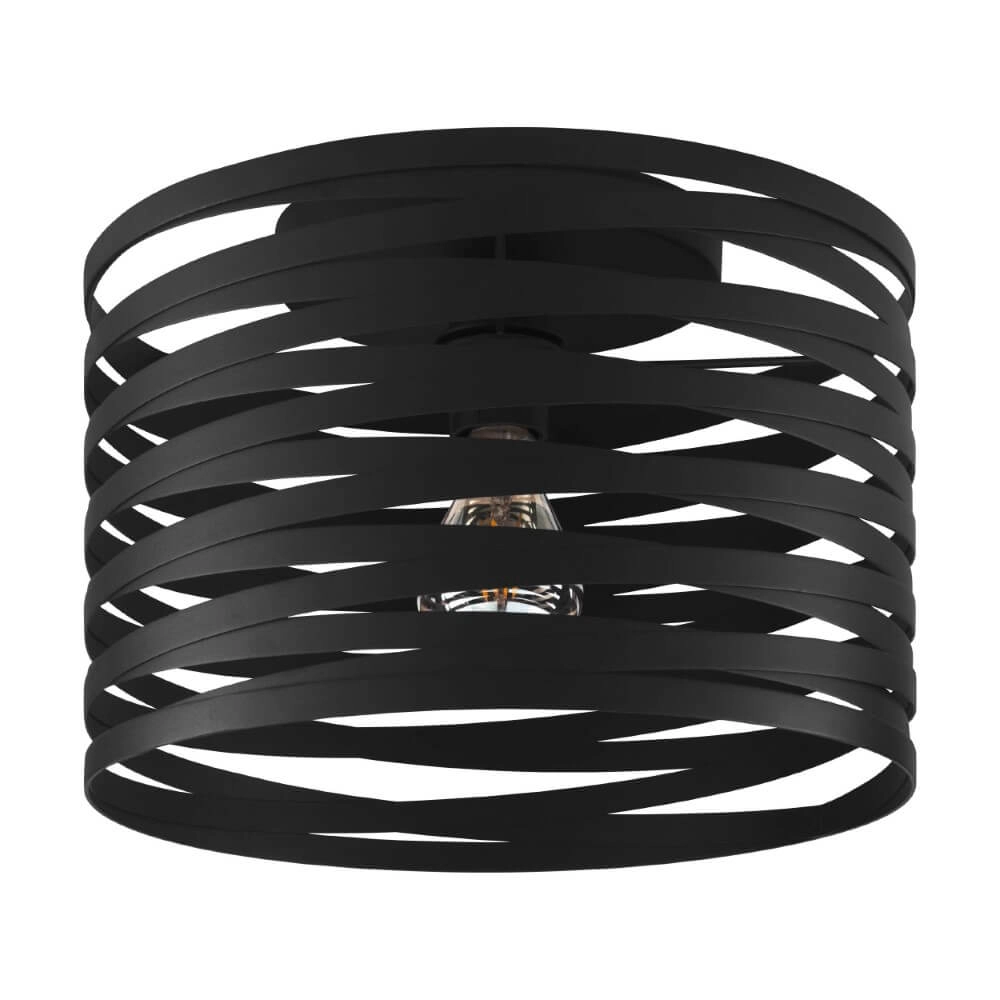 Black ceiling lamp Cremella Ø 37cm