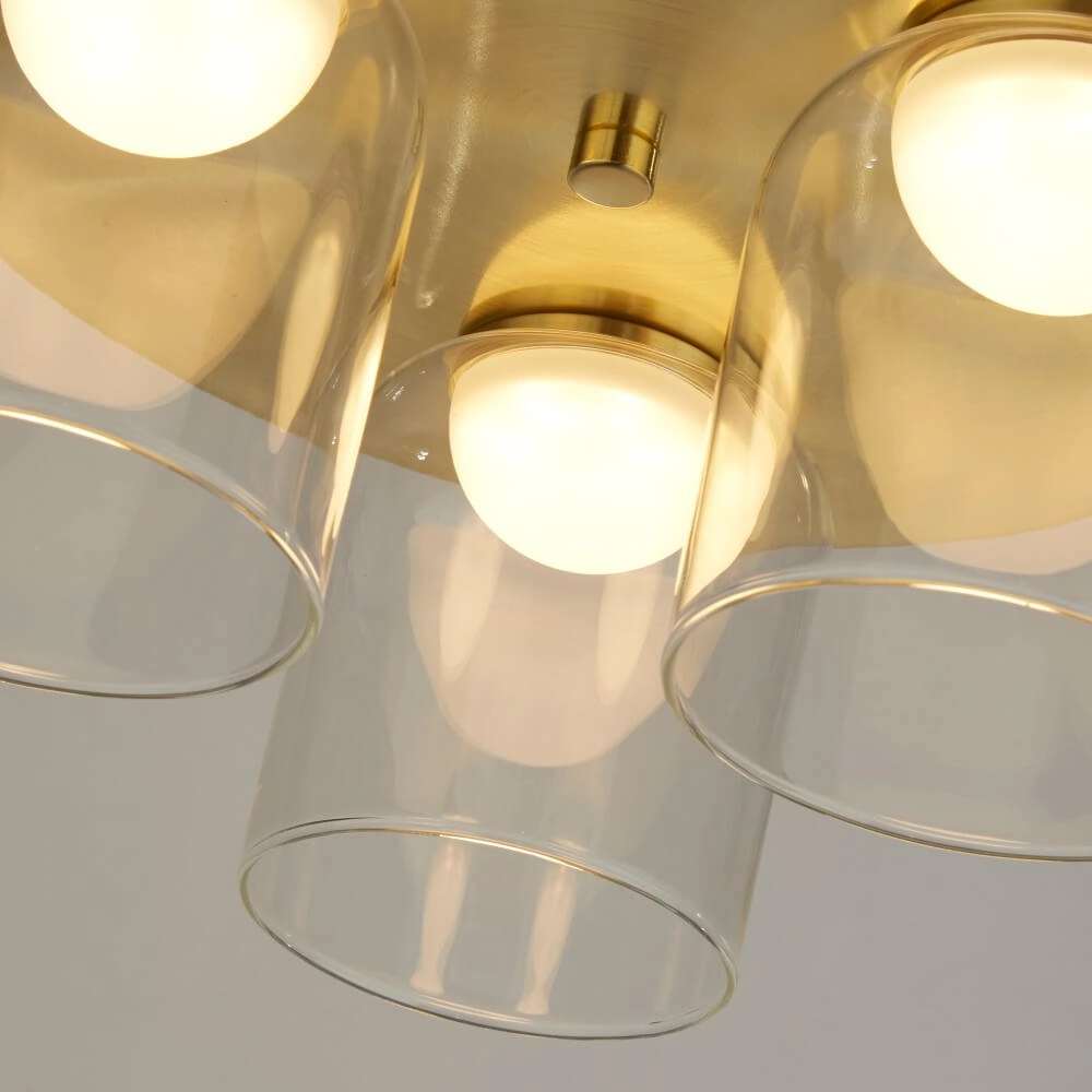 Bathroom ceiling light Highball brass Searchlight 5053423267623
