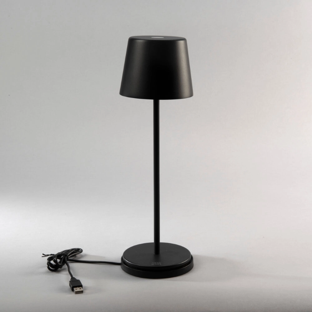 Rechargeable table lamp Vence black KonstSmide 7318307888751