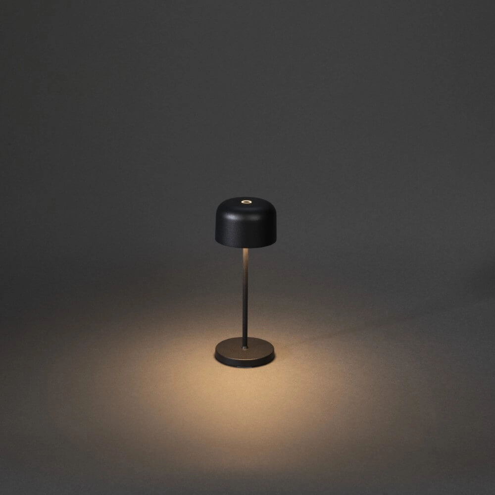 Rechargeable table lamp Lille mini black KonstSmide 7318307835755