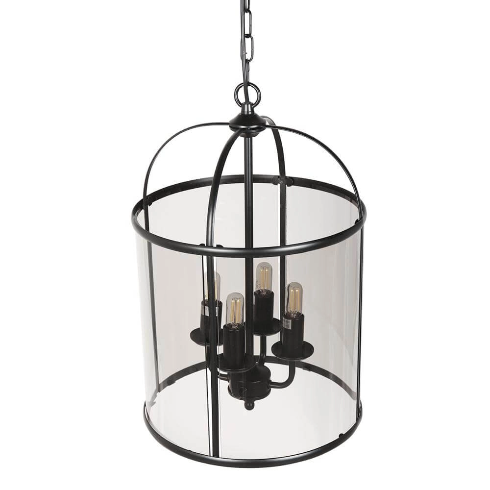 Classic pendant lamp Pimpernel black 4-lights Steinhauer 8712746174205