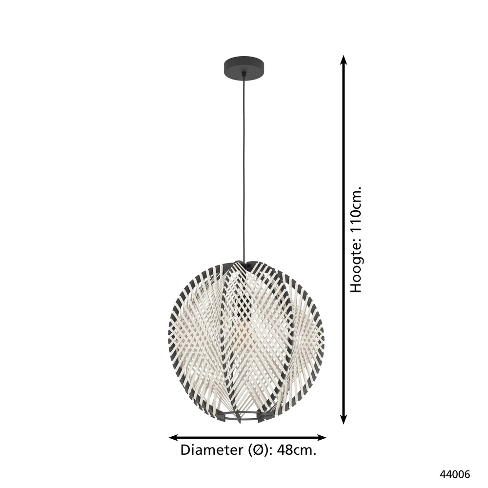 Design pendant lamp Waverton Ø 48cm Eglo 9002759440060