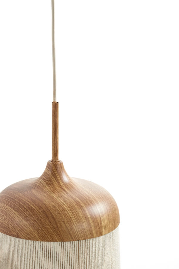 Pendant lamp 3-lights Dania Light wood print Light & Living 8717807710101