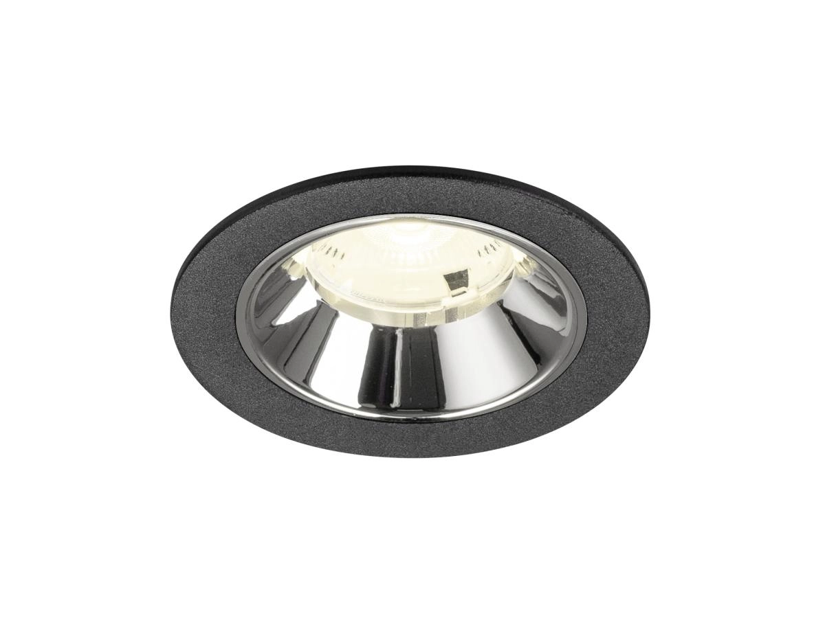 Recessed spotlight Numinos S black/chrome 4000K - 20deg