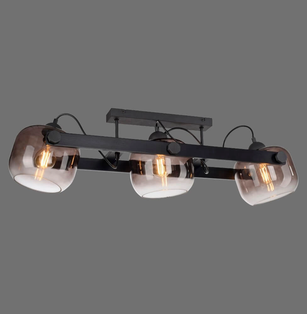 Ceiling lamp Cup 2.0 3-light smoke glass Just Light 4043689004743
