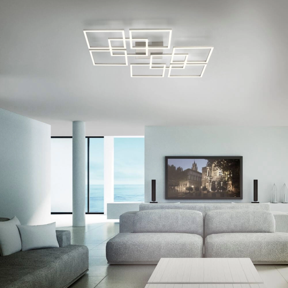 Modern ceiling lamp Q-Inigo square Paul Neuhaus 4012248358108