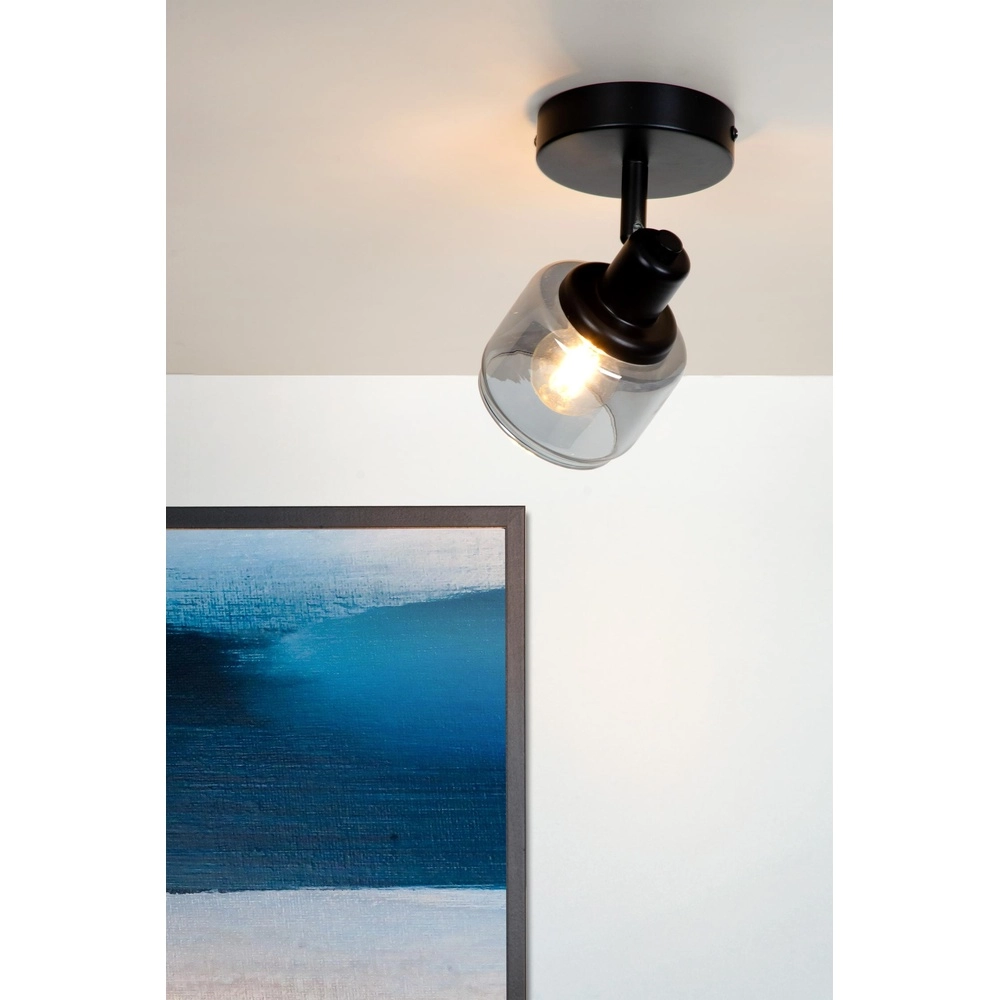 Ceiling lamp Bjorn Single Black Lucide 5411212771216