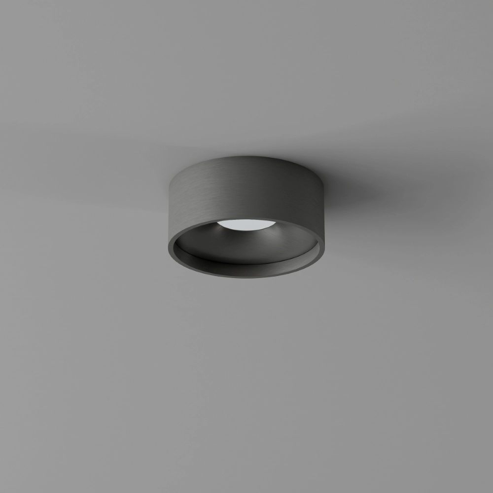 Bathroom ceiling light Oran Ø 12cm - Gun metal Artdelight 8720701103894