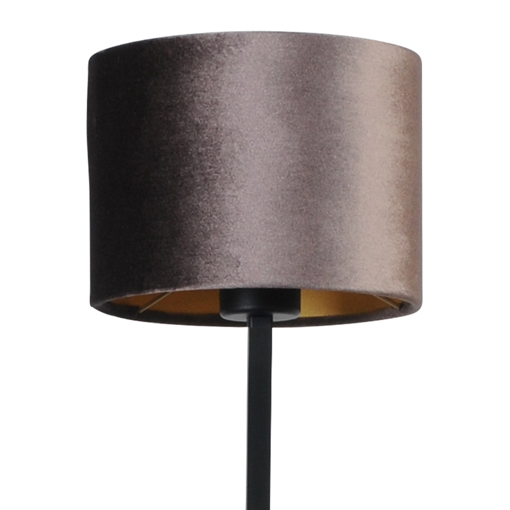 Black table lamp Venus with brown lampshade Masterlight 8718121218267