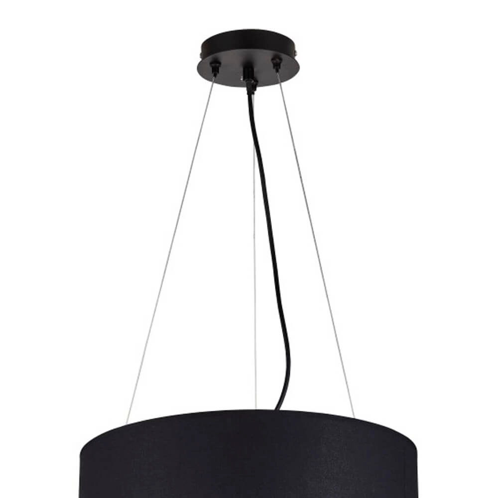 Black pendant lamp Fringe Ø 40cm Searchlight 5053423135533