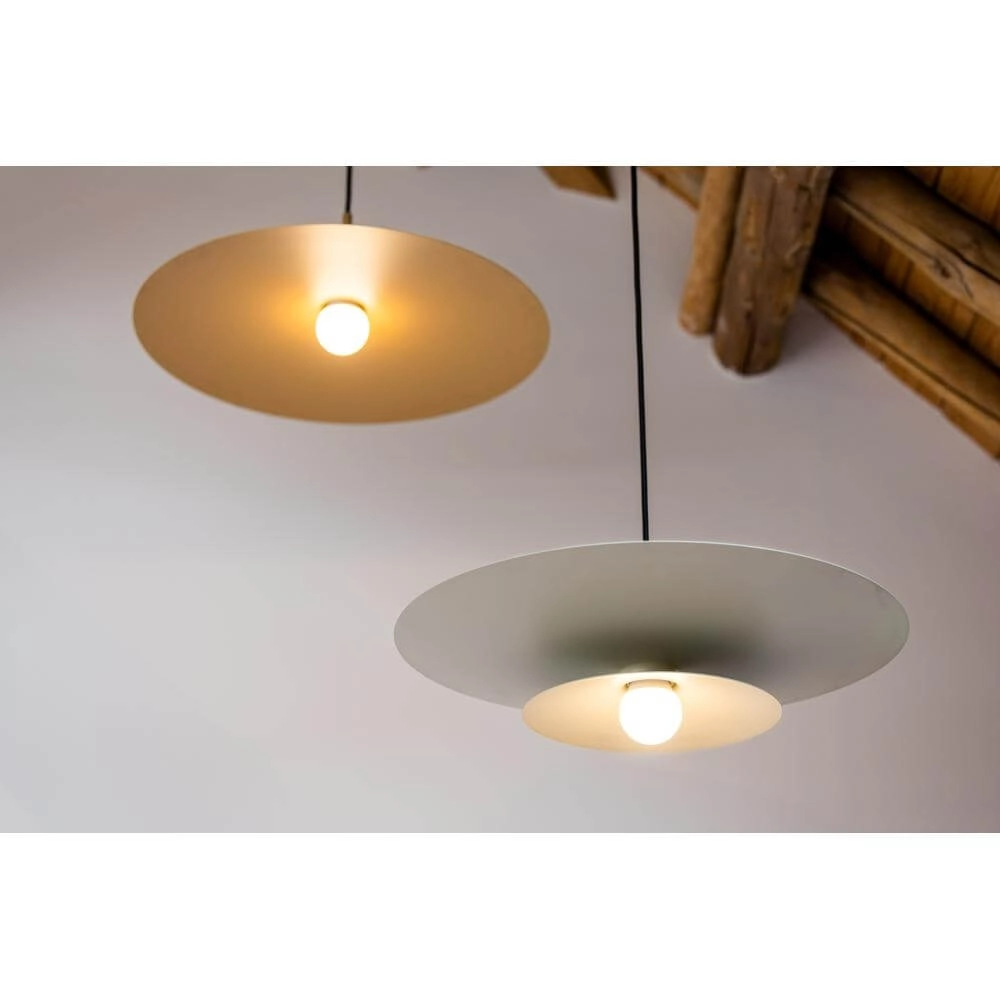 Pendant lamp Linares umbrella brown Ø 50cm Artdelight 8720701101678