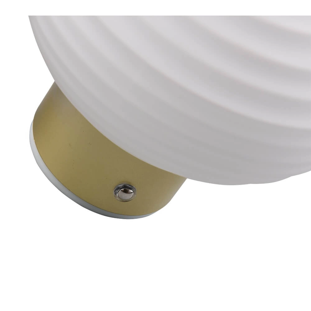 Wall lamp Earl white glass rechargeable Trio 4017807643442