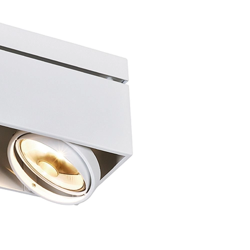 Ceiling spot Kardamod Surface Square ES111 2-light white SLV 4024163131698