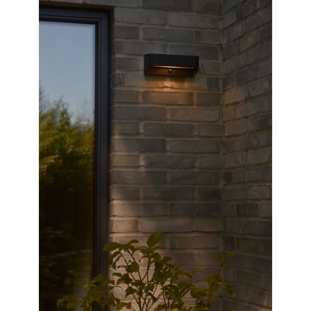 Black Marcellio Solar  Lamp with sensor