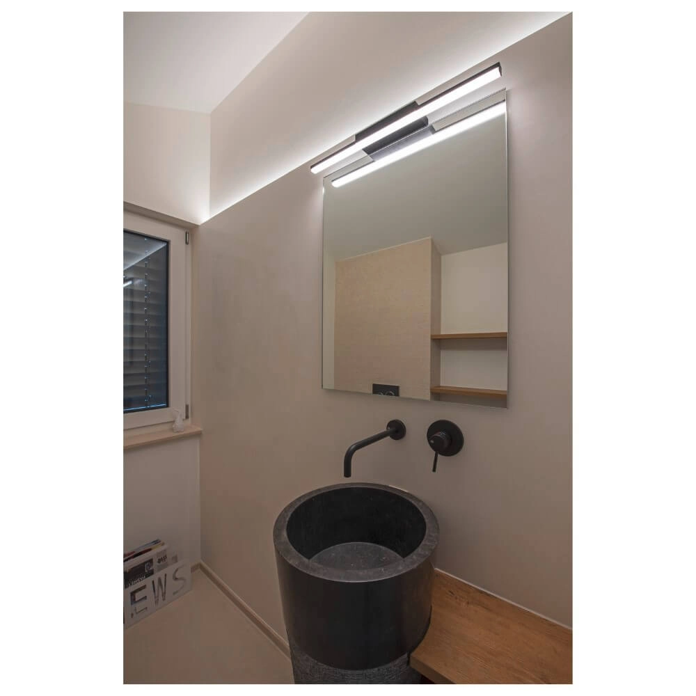 LED mirror lighting Glenos II black SLV 4024163236584