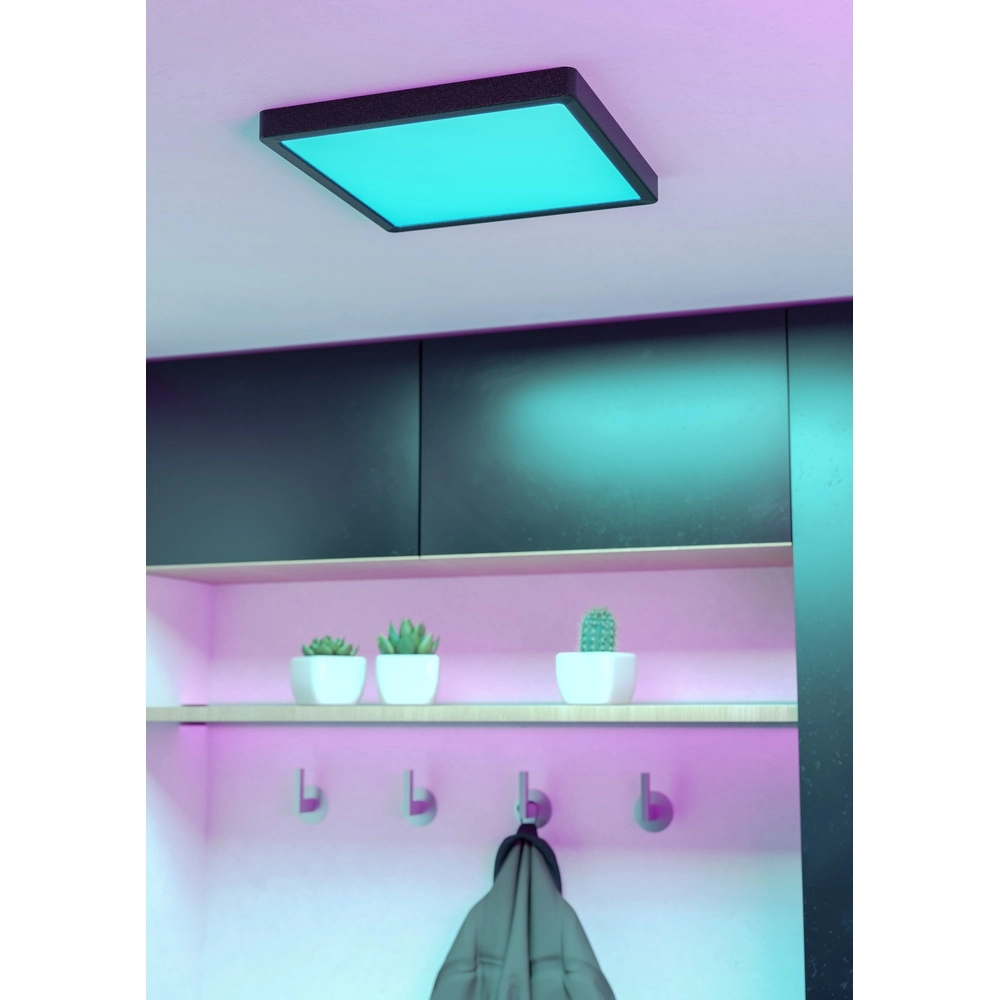 Ceiling light IP44 Fueva 6-Z Square - Black - 29.5x29.5cm Eglo 9008606330522