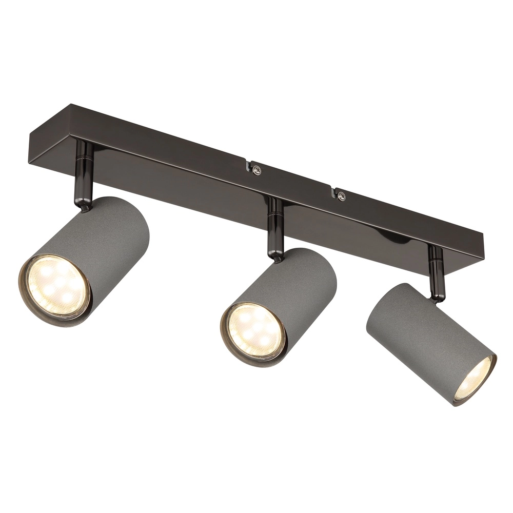 Ceiling lamp 3-lights Robby gunmetal