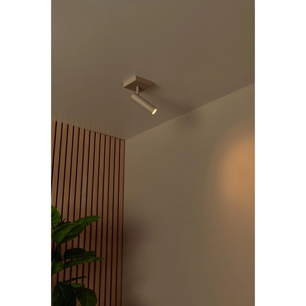 Sleek ceiling lamp Grado sand brown Lucide 5411212221704