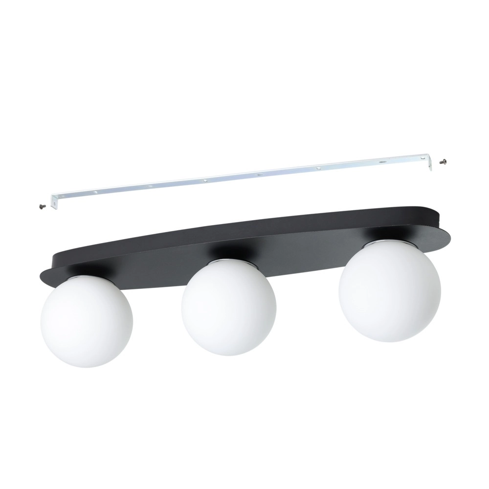 Ceiling lamp Castrovido 3-light black Eglo 9008606360697