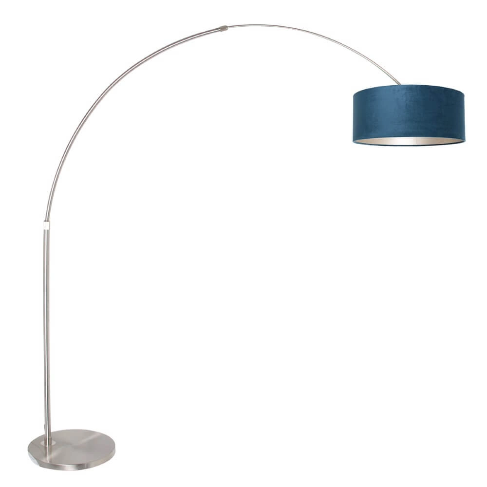 Arc lamp Sparkled with blue velvet
