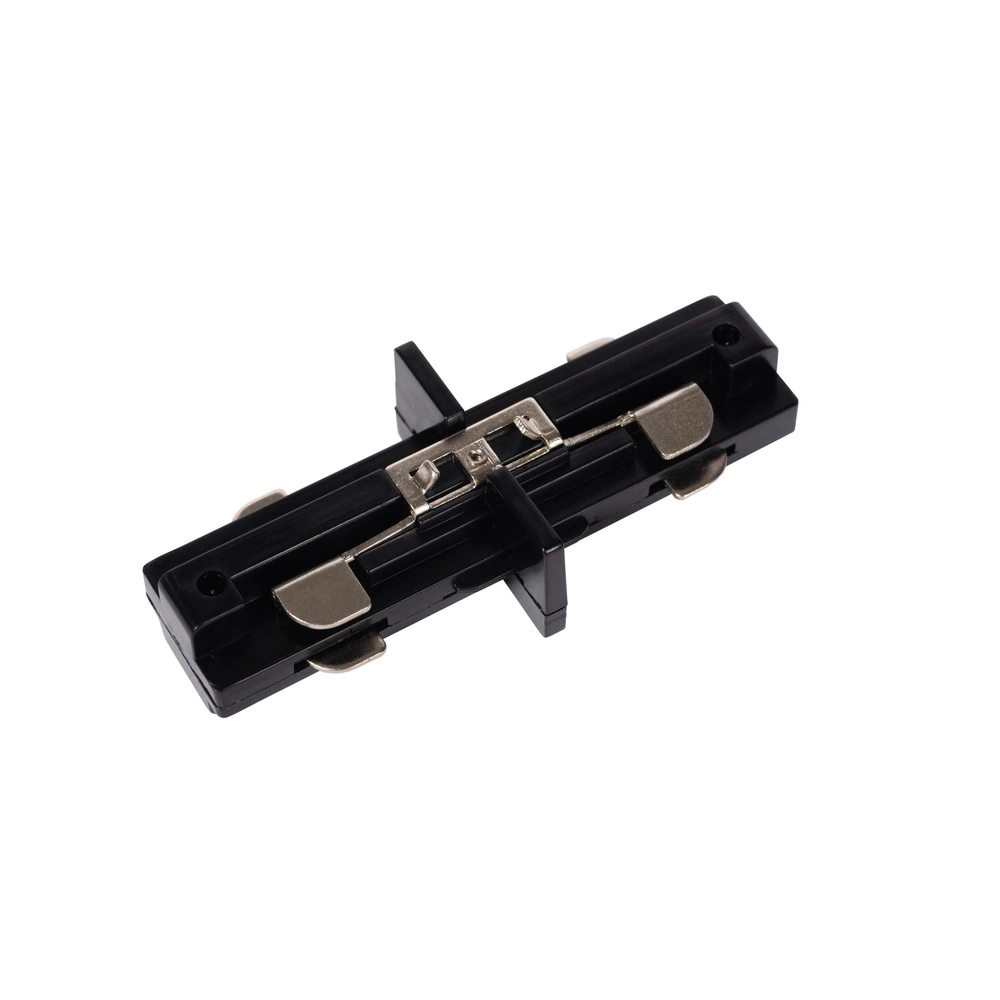 Rail connector straight Track 1-phase black