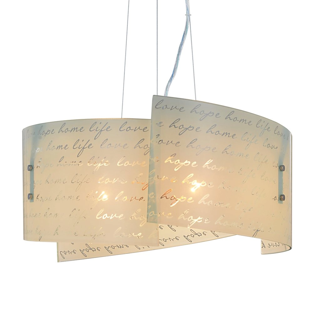 Unique pendant lamp Signa Text Trio 4017807364934