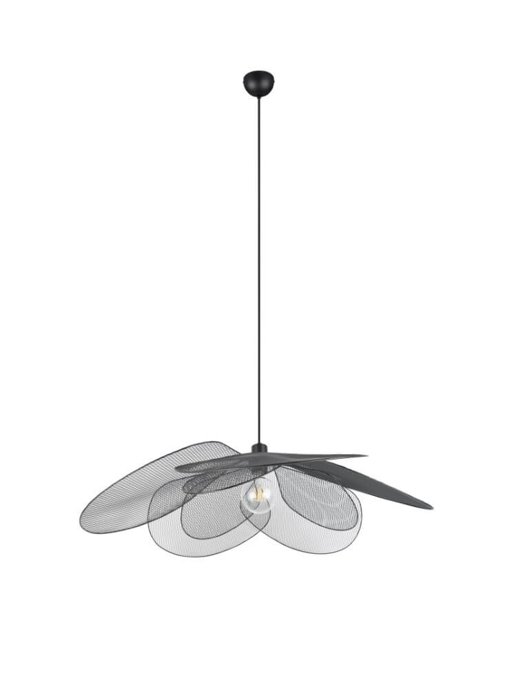 Large bohemian pendant lamp Fleure Ø 87cm black Trio 4017807637731