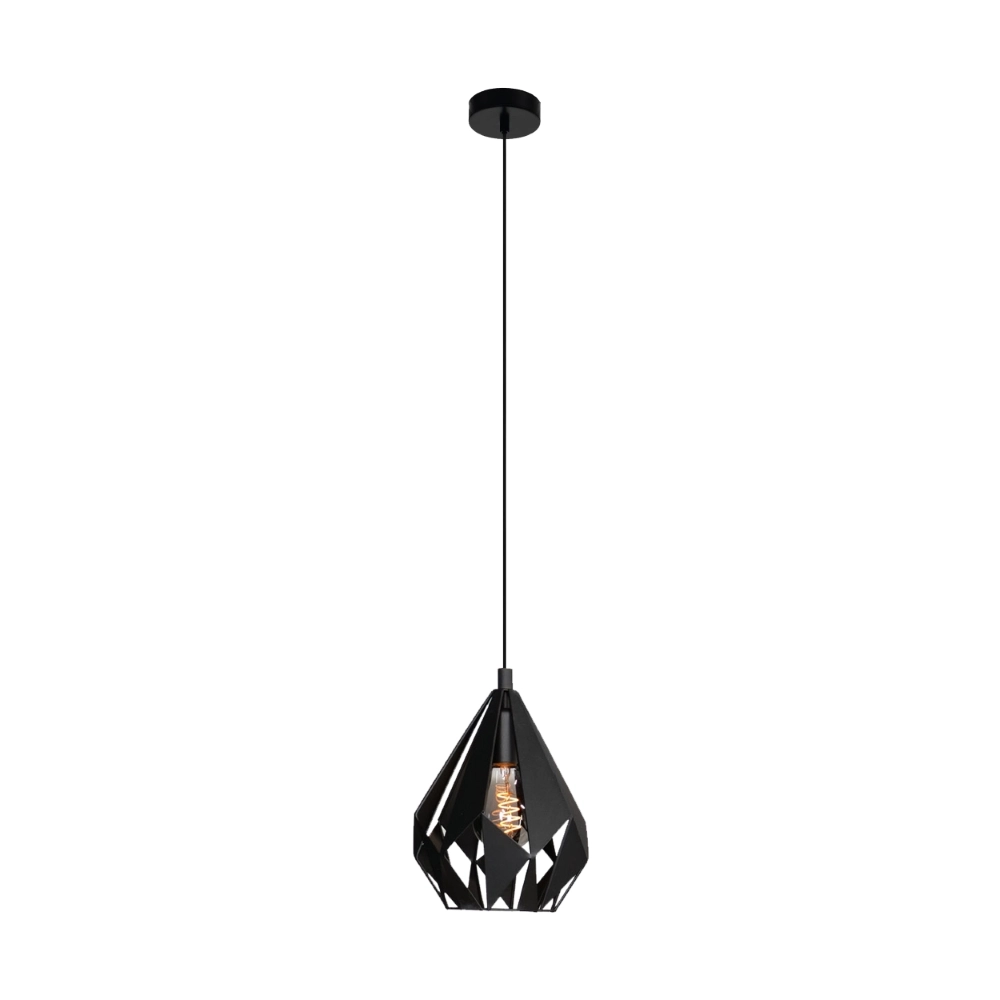 Black pendant lamp Carlton 5 Ø 20.5cm