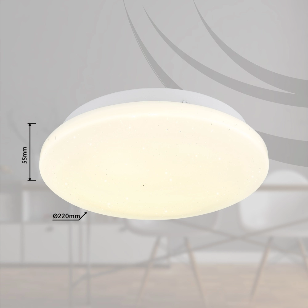 Modern ceiling light Flarx white Globo 9007371458714