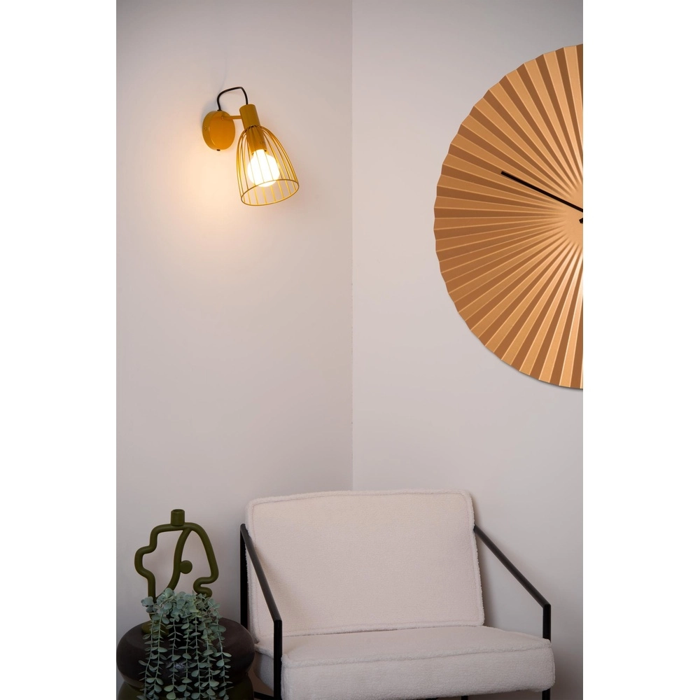 Wall light Macarons Ochre yellow Lucide 5411212741165