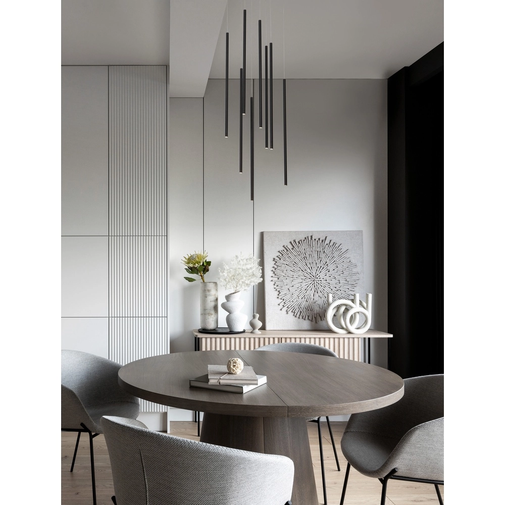 Design pendant lamp Elettra 8-light black Lyora 5212017446077