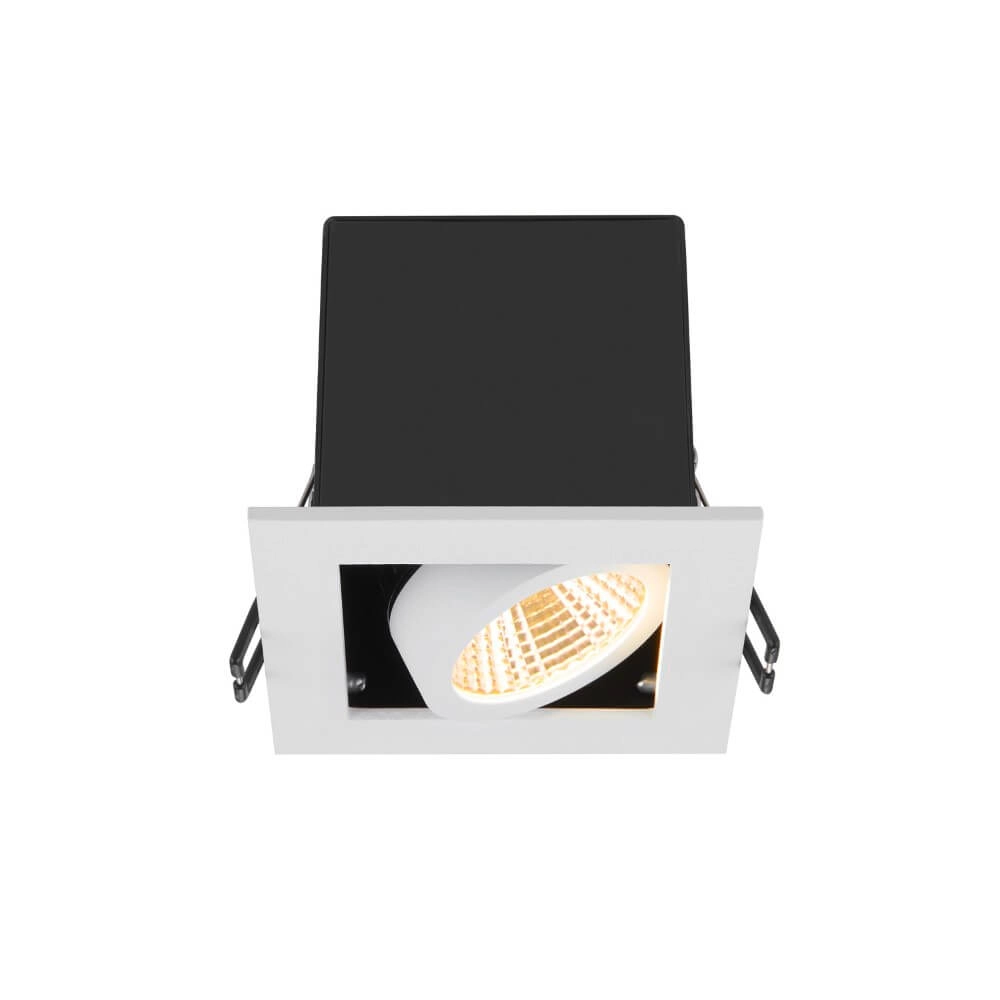 Square LED recessed spotlight Kadux Single 1x Led - white - 3000K