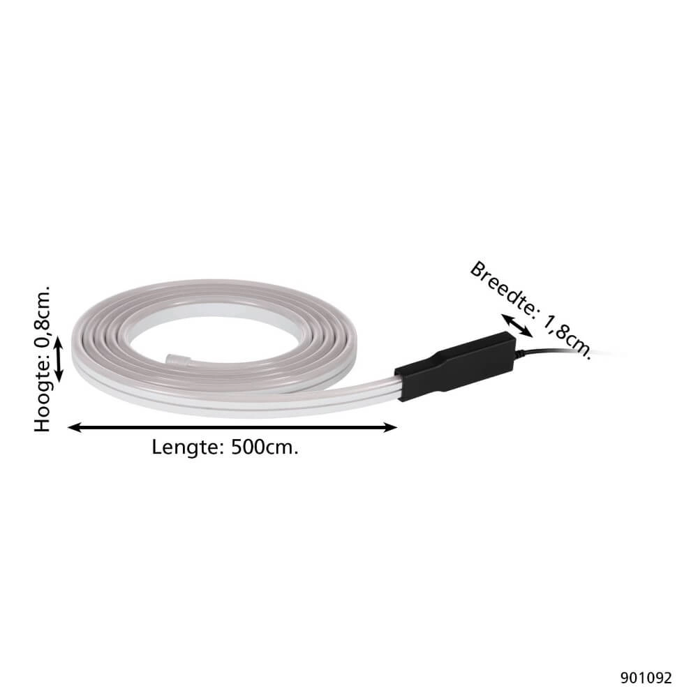 LED strip Flatneon Z 5m for outdoor use Eglo 9008606297801