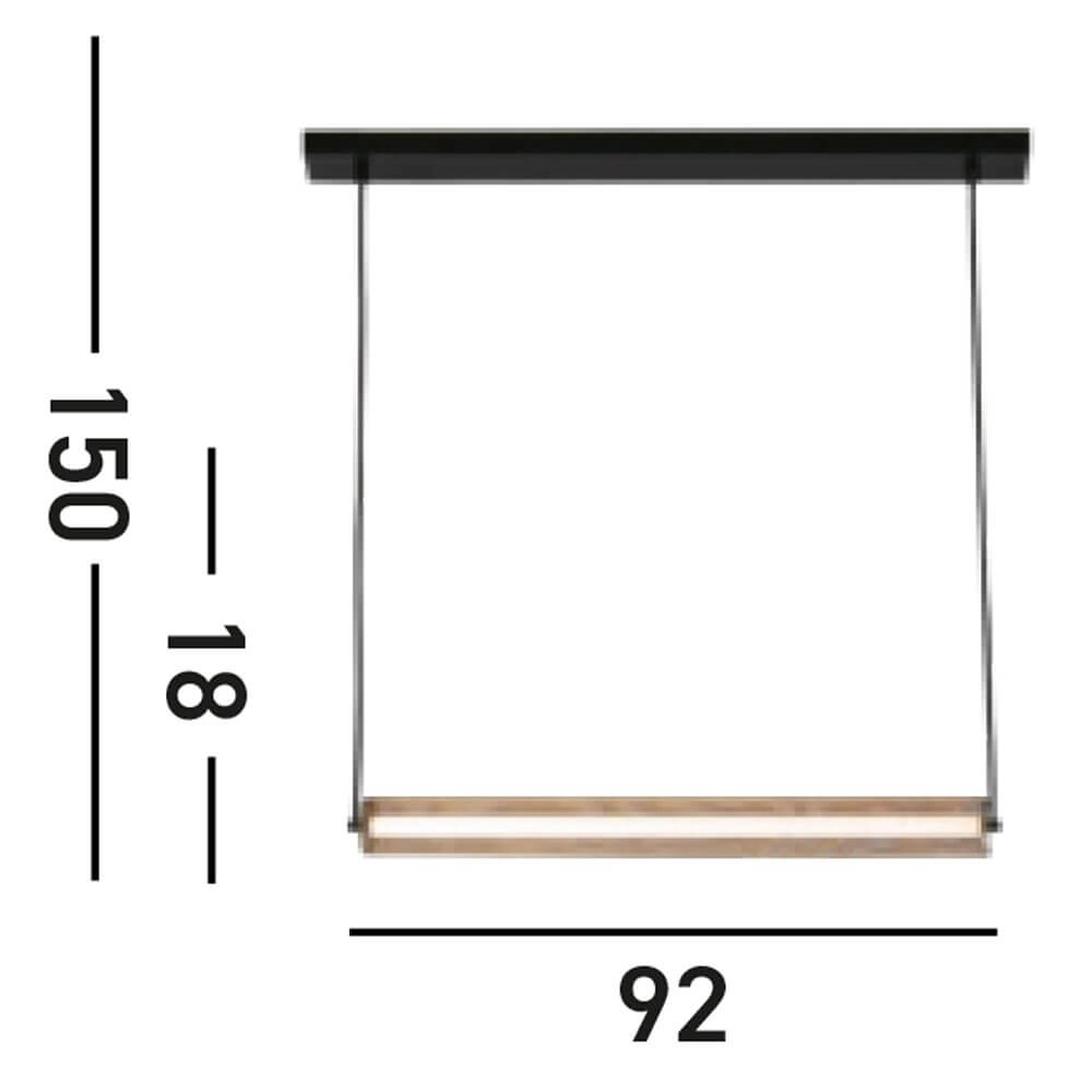 Pendant lamp Thread Black with Gold Mesh Searchlight 5053423273051