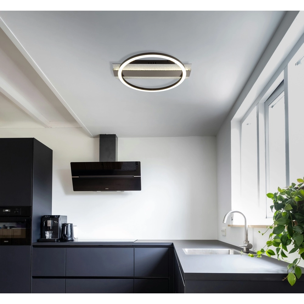 Black ceiling lamp Norberto Design Globo 9007371578825