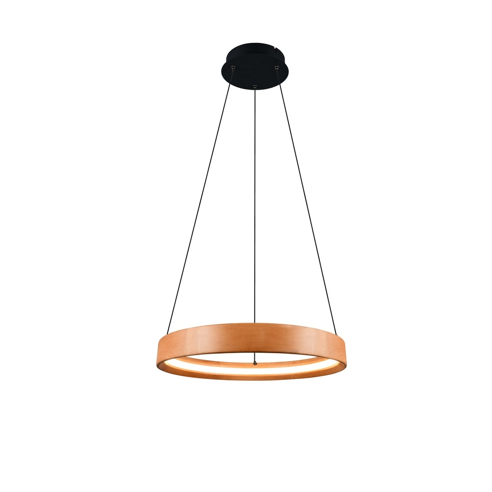 Design pendant lamp Lynwood wood Ø 50cm