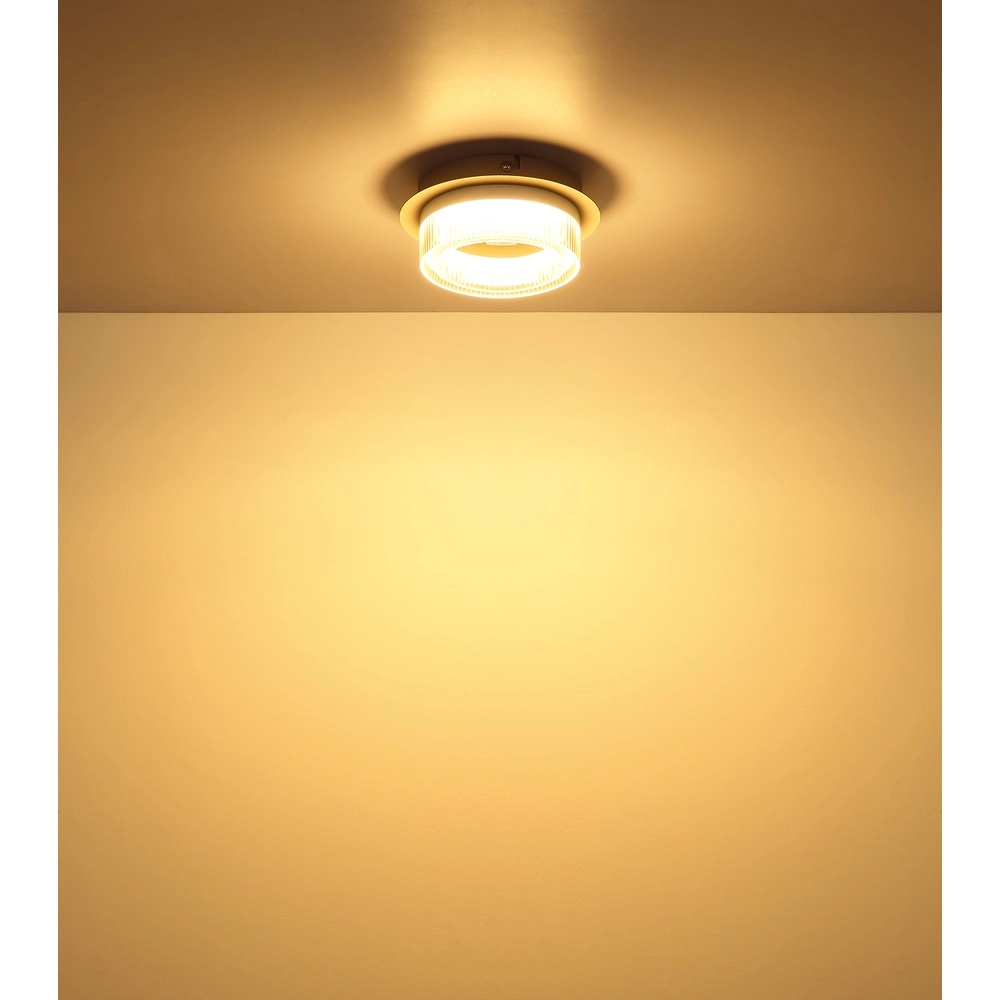 Modern ceiling lamp Zara sand brown Ø 16cm Globo 9007371567065