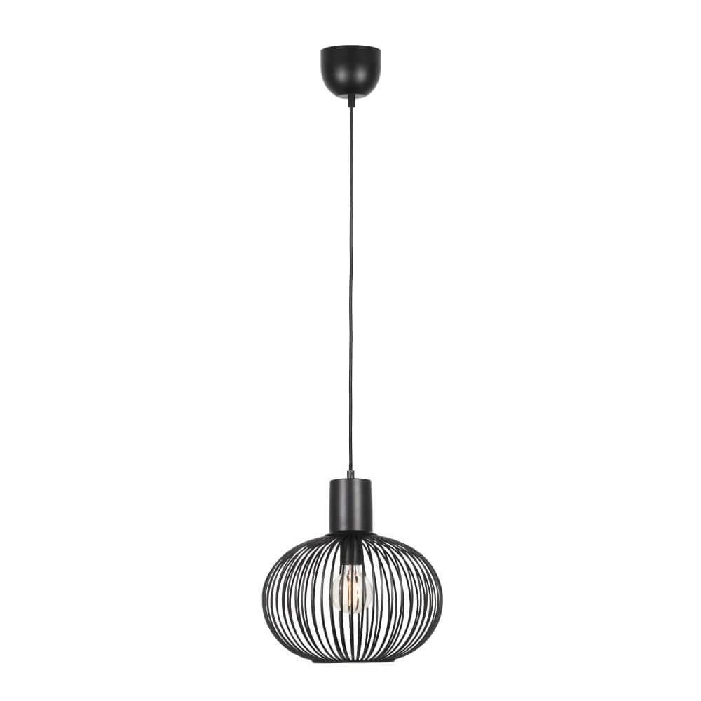 Wire pendant lamp Gila Ø 33cm - black Trio 4017807617535