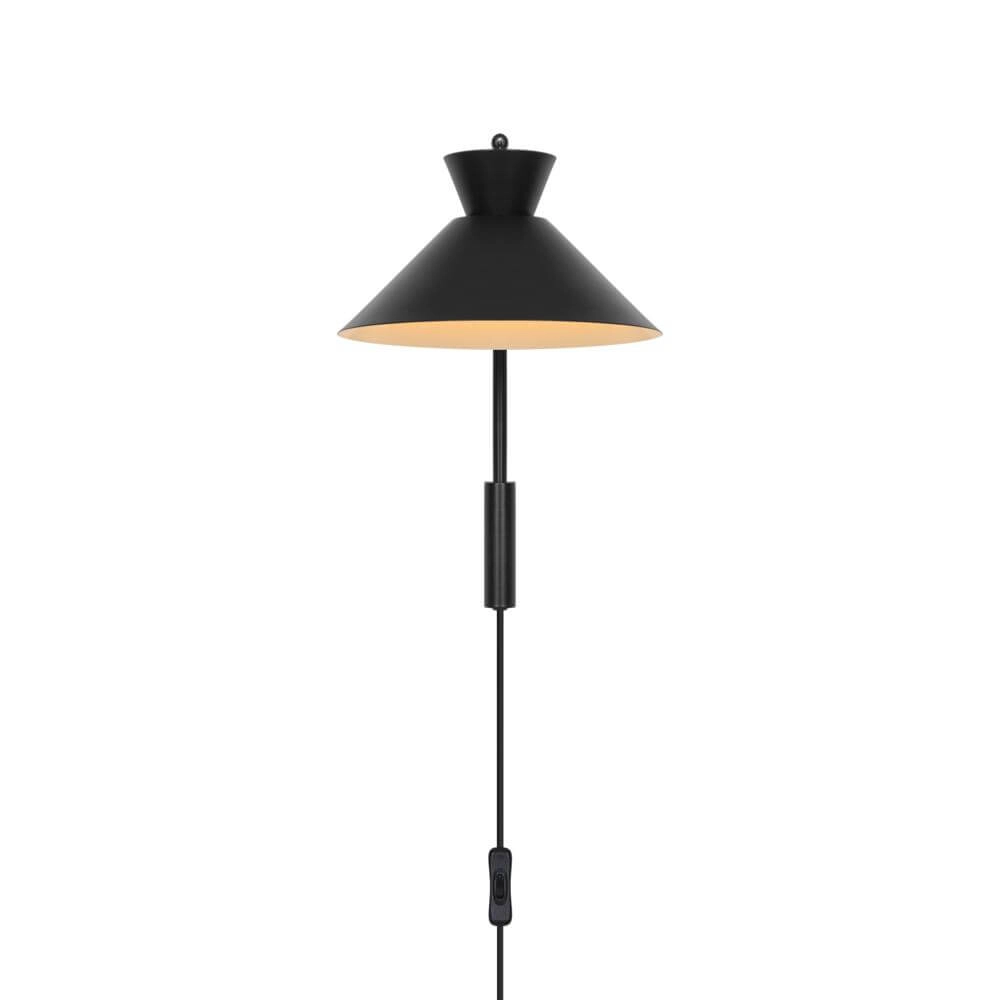 Sleek wall lamp Dial black Nordlux 5704924013744