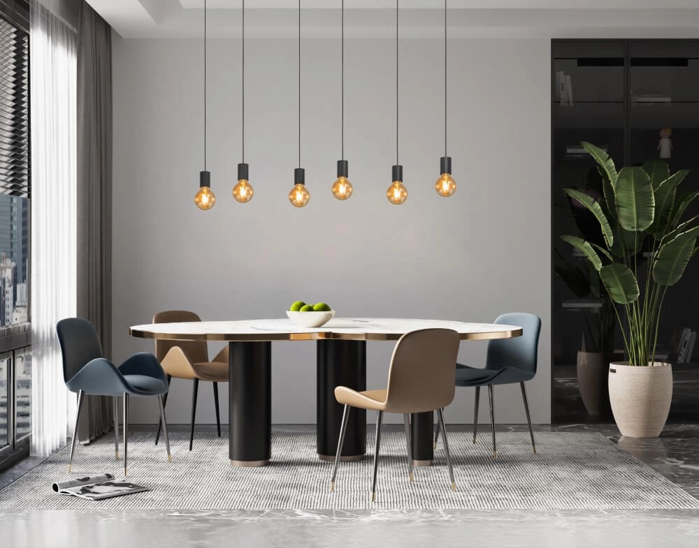 6-light hanging lamp Cotillas elongated Stars of Light 9008606261352