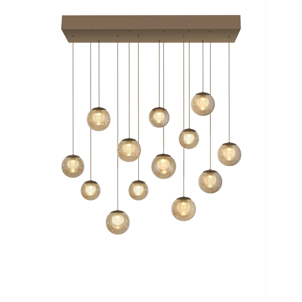 13-light pendant lamp Pure Popup Bronce Paul Neuhaus 4012248398319