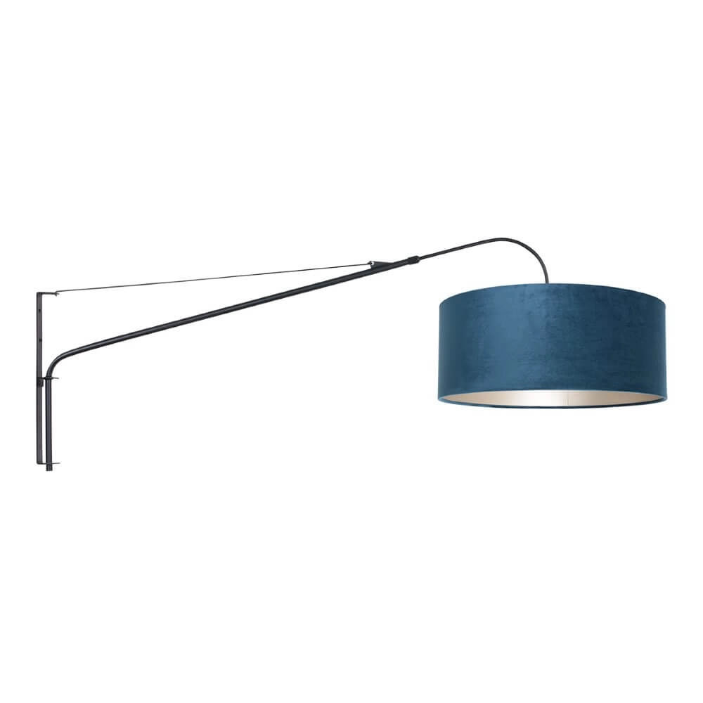 Adjustable wall lamp Elegant Classy black with blue