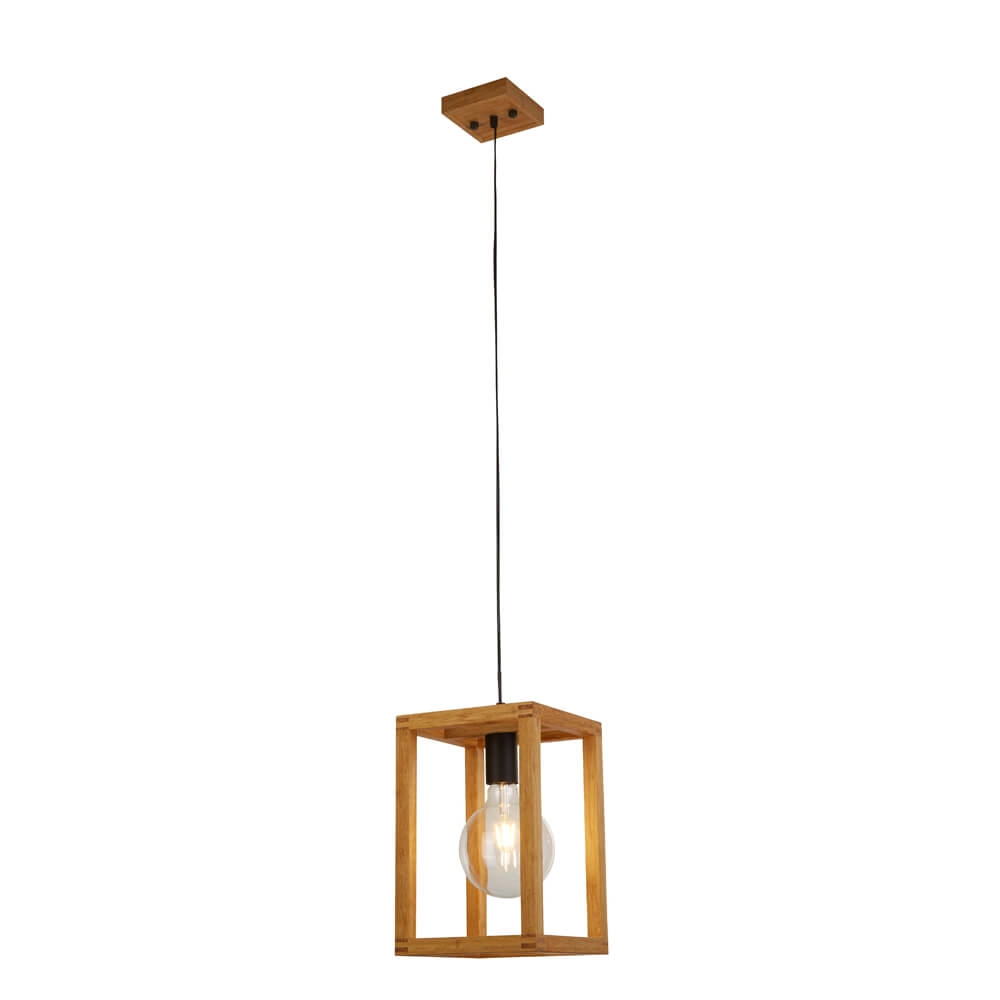 Pendant Lamp Wood Square