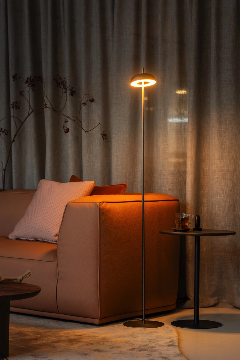 Led floor lamp Maureen nickel black ETH 8720195310891