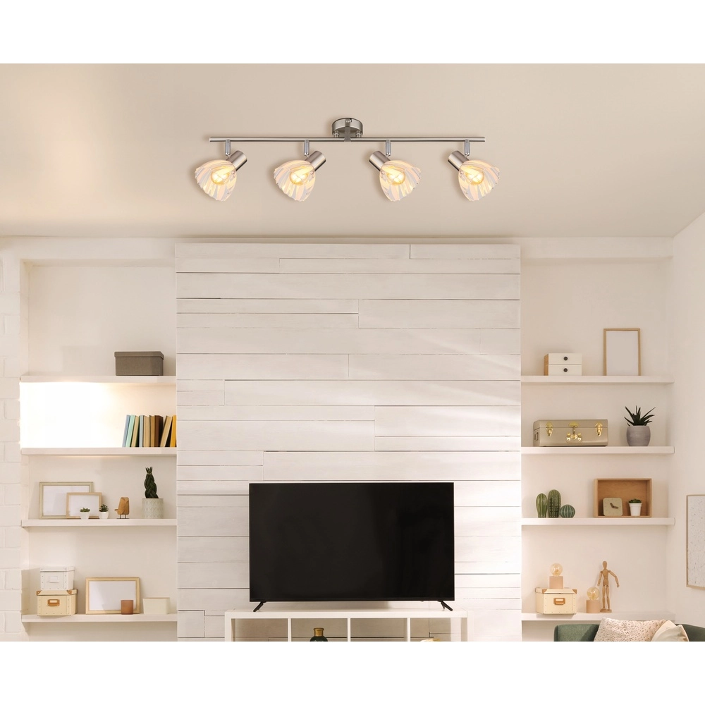Ceiling lamp 4-lights Zachery nickel Globo 9007371522491