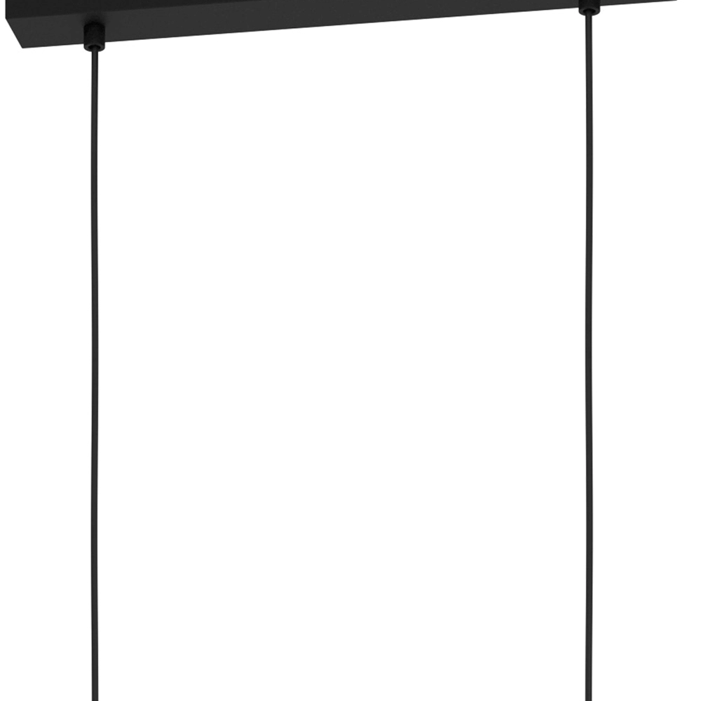 Dining room hanging lamp Mardyke black with glass Eglo 9002759436445