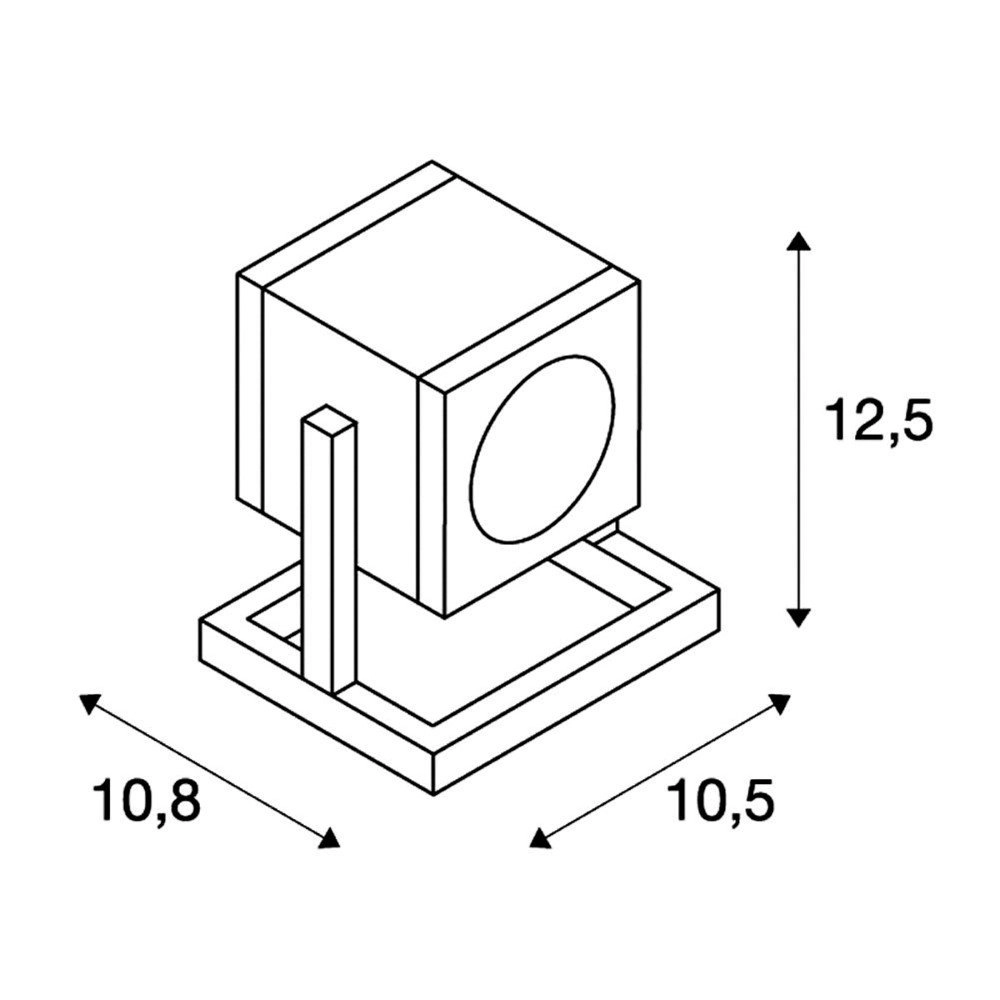 Terrace spotlight Cubix SLV 4024163159814