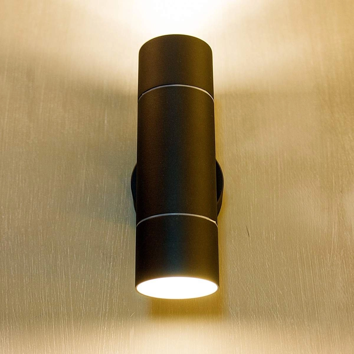 Black wall spotlight Ray Up & Down KS Verlichting 8714732745307