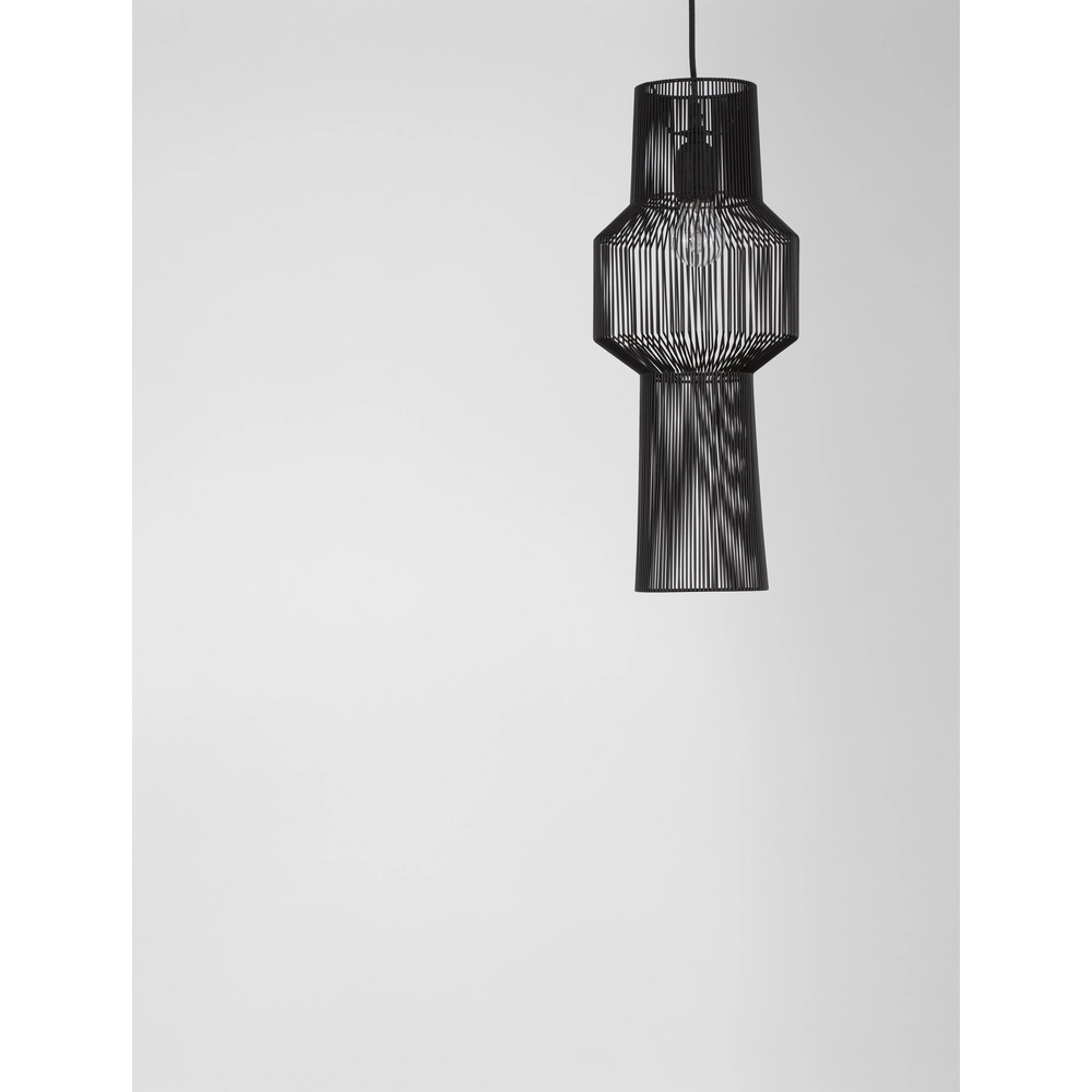 Bohemian pendant lamp Bredo Ø 21cm black Lyora 5212017438904
